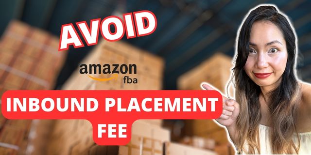 avoid amazon placement fee girl pointing warehouse background