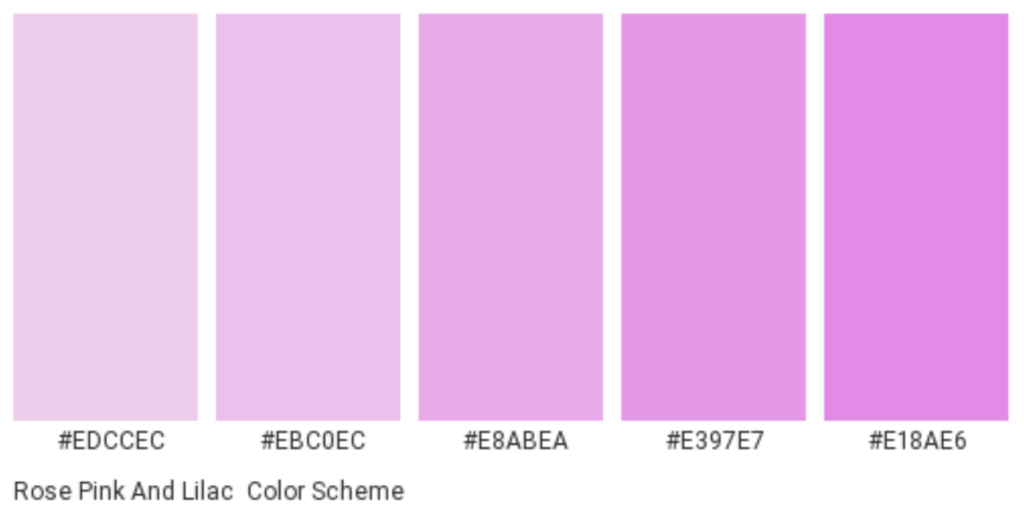 pink color scheme popular palette female oriented products